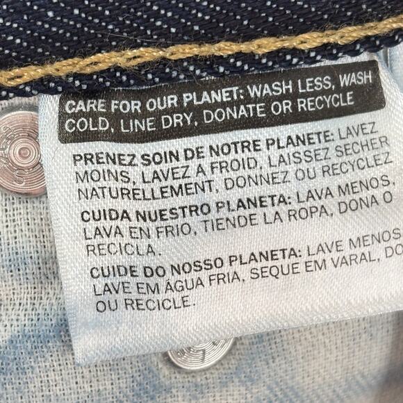 Levi's Men's Blue 517 Bootcut Mid Rise Rigid Regular Fit Boot Cut Cotton Jeans - Picture 11 of 12